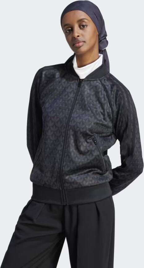 Adidas Originals Zwarte Sweater met Rits voor Dames Black Dames