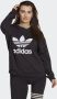 Adidas Iconische Trefoil Crew Sweatshirt Vrouwen Black Dames - Thumbnail 1