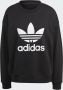 Adidas Iconische Trefoil Crew Sweatshirt Vrouwen Black Dames - Thumbnail 5