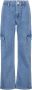 America Today high waist loose fit jeans Florida JR medium bleu denim Blauw Meisjes Katoen 134 140 - Thumbnail 2
