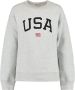America Today sweater Soel met tekst mid grey melange Grijs Tekst 122 128 - Thumbnail 2