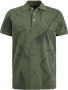 PME LEGEND Heren Polo's & T-shirts Short Sleeve Polo Stripe Outline Flower Mint - Thumbnail 3