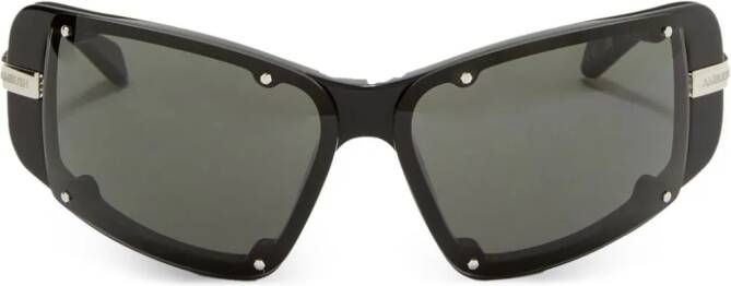 AMBUSH Gally zonnebril met schild montuur Zwart