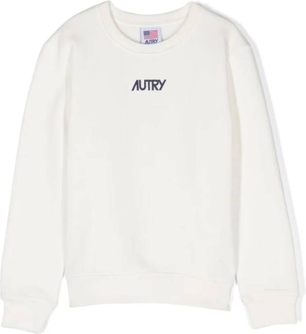 Autry Kids Sweater met logoprint Wit