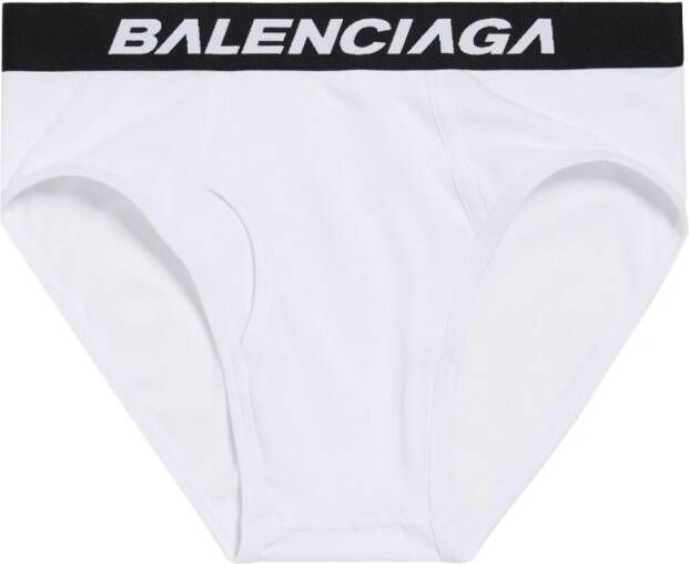 Balenciaga Racer slip met logoband Wit