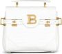 Balmain B-Buzz 23 bag in crocodile effect-embossed leather Wit Dames - Thumbnail 1