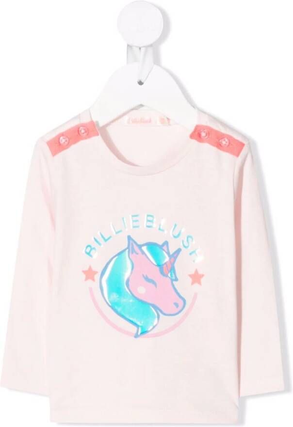 Billieblush T-shirt met logoprint Roze