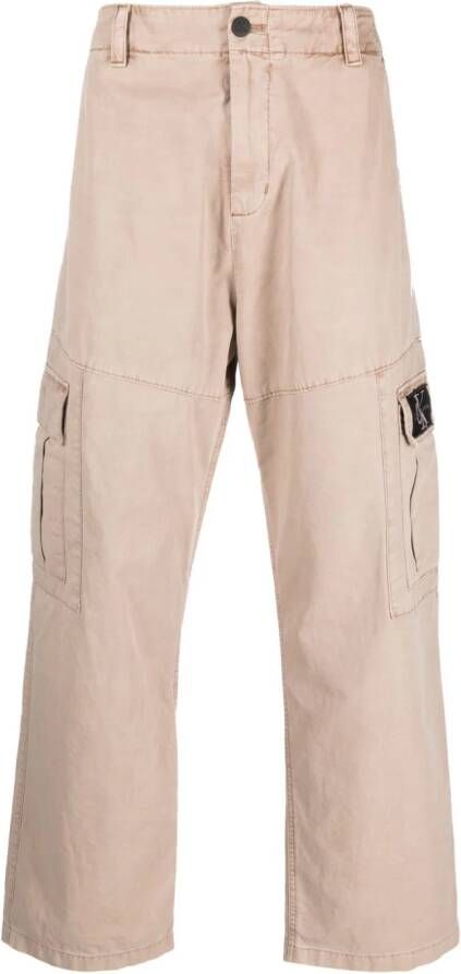 Calvin Klein Jeans Cargo broek Beige