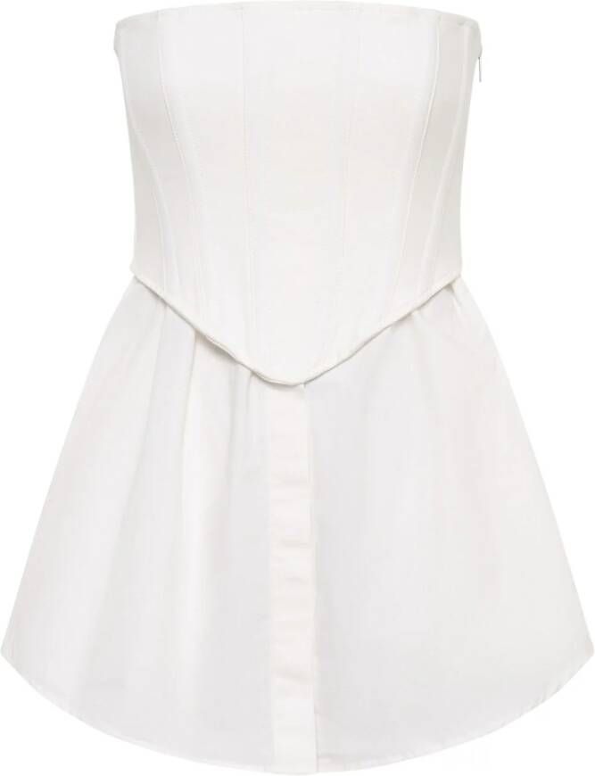 Dion Lee Mini-jurk met korset Wit