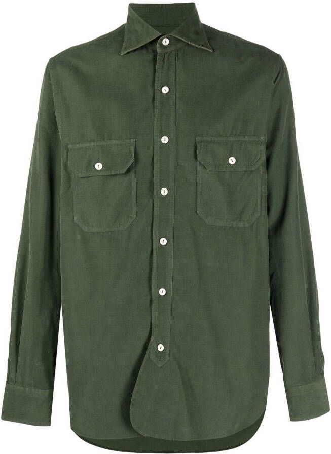 Doppiaa Button-down overhemd Groen
