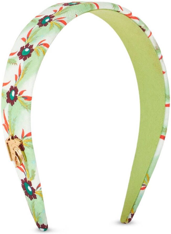ETRO Haarband met bloemenprint Groen