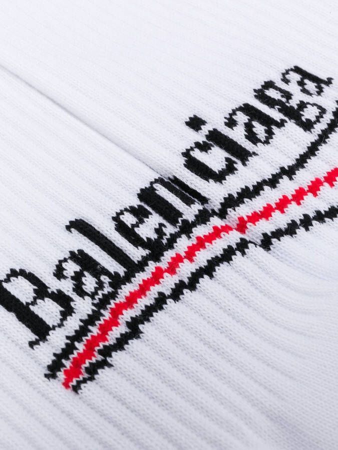Balenciaga Sokken met logo Wit