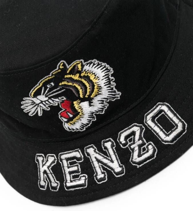 Kenzo Vissershoed met logo-applicatie Zwart