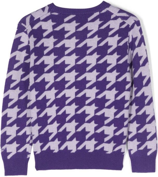 MC2 Saint Barth Kids Sweater met patroon Paars