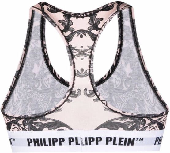 Philipp Plein Bh met barokprint Roze