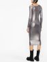 Versace Jeans Couture Metallic jurk Zilver - Thumbnail 3