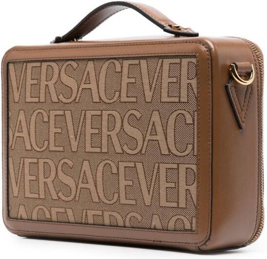 Versace Messengertas met print Bruin