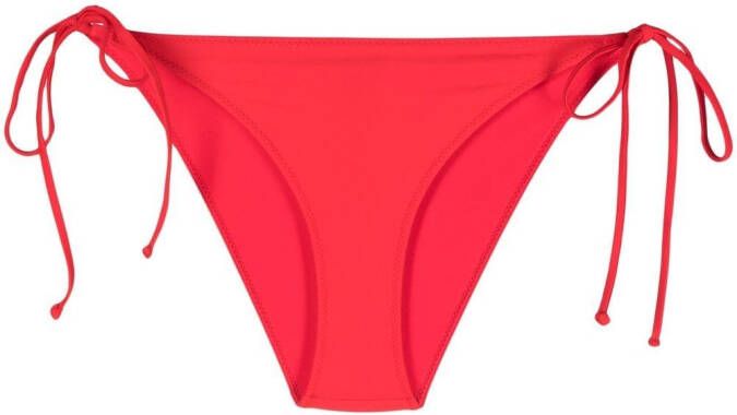 GANNI Bikinislip met gestrikte zijkant Rood