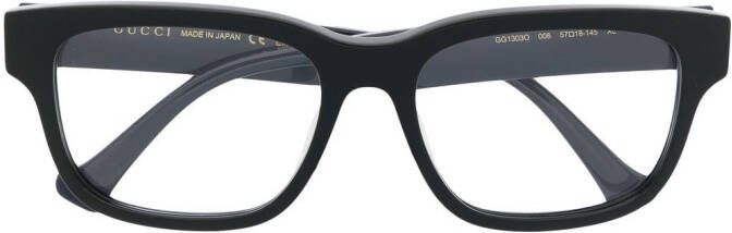Gucci Eyewear Zonnebril met logo Zwart
