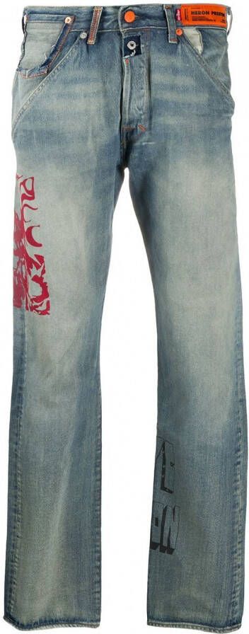 Heron Preston x Levi s 501 Concrete Jungle jeans Blauw