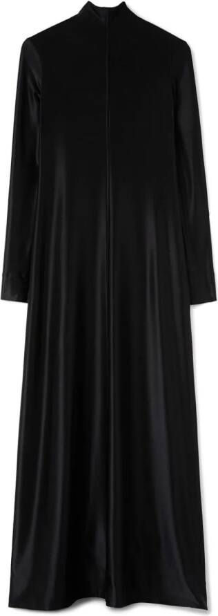 Jil Sander Maxi-jurk met hoge hals Zwart