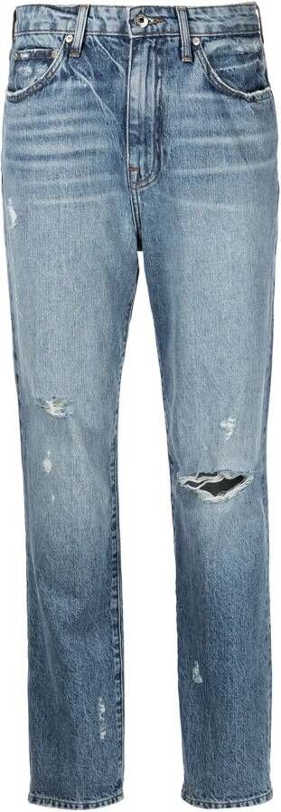 Simkhai Standard Cropped jeans Blauw
