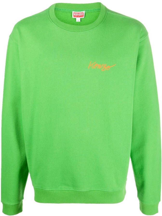 Kenzo Sweater met logoprint Groen