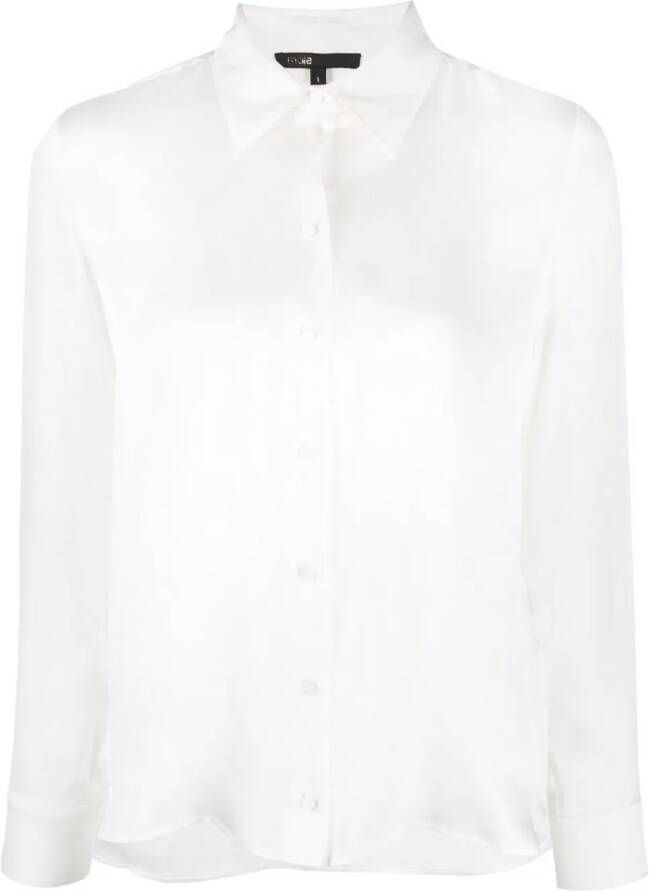 Maje Zijden blouse Wit