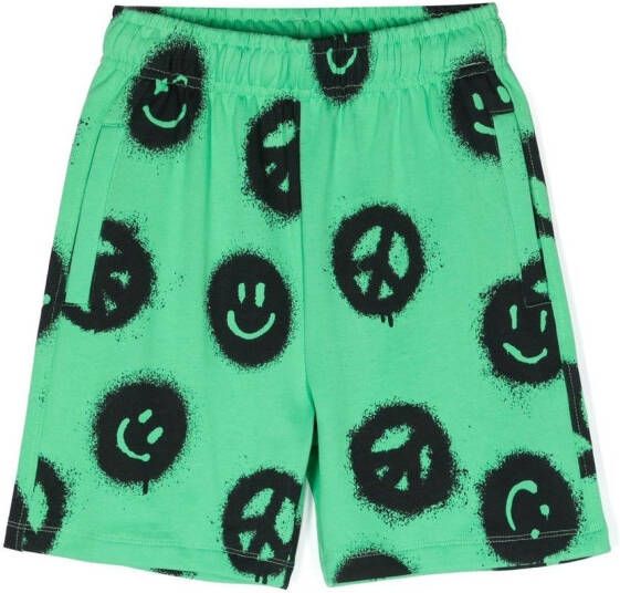 Molo Shorts met print Groen