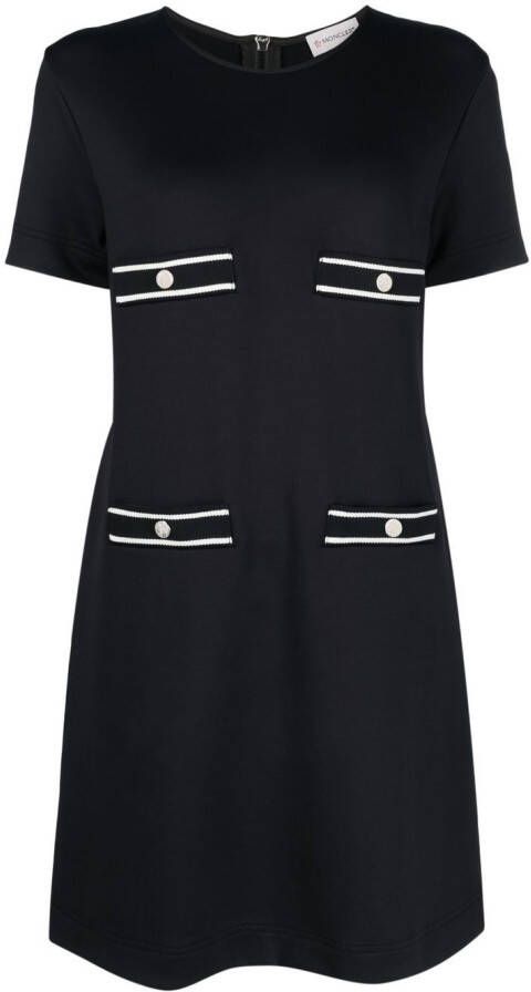 Moncler Mini-jurk met zakdetail Zwart