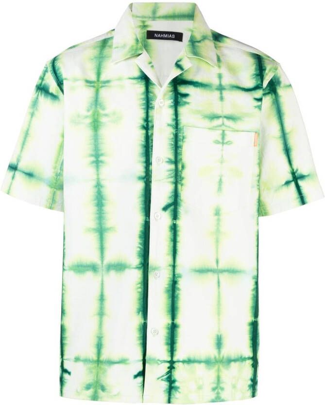 Nahmias Overhemd met korte mouwen Groen