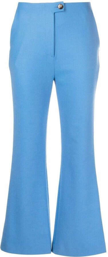 Nanushka Flared broek Blauw