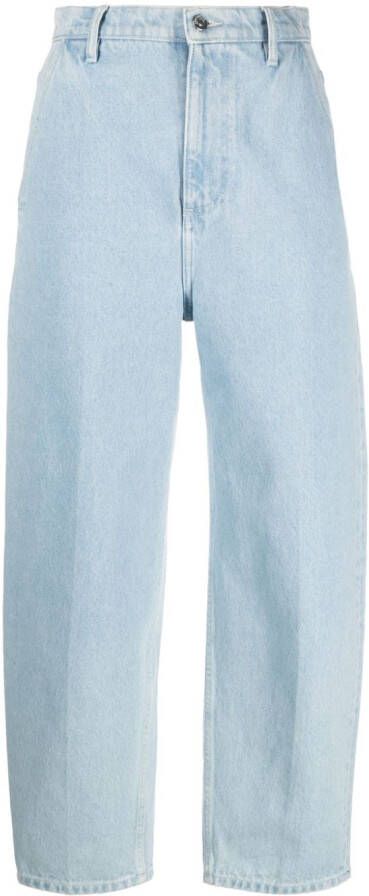 Nanushka Jeans met wijde pijpen Blauw