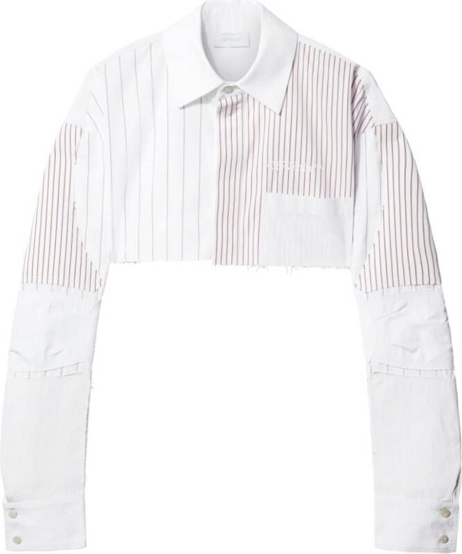 Off-White Gestreepte blouse Wit