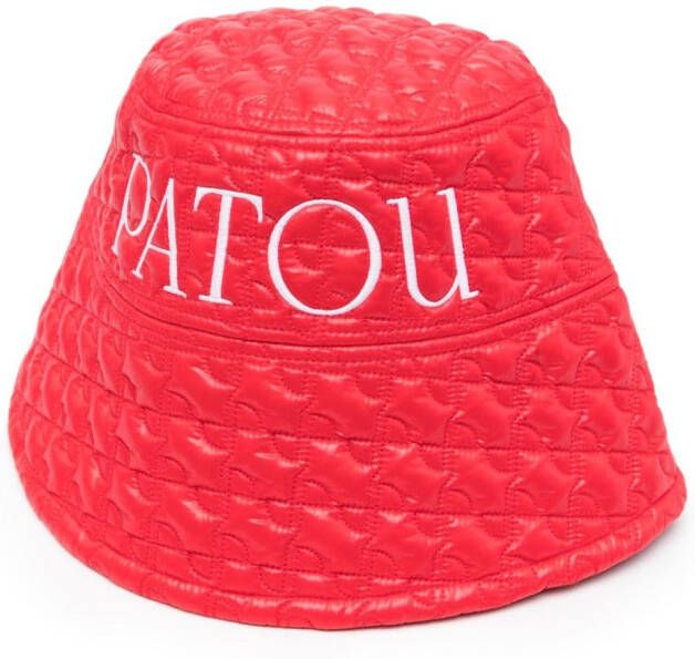 Patou Vissershoed met geborduurd logo Rood