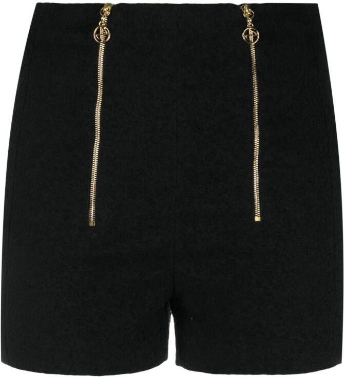 Patou Tweed shorts Zwart