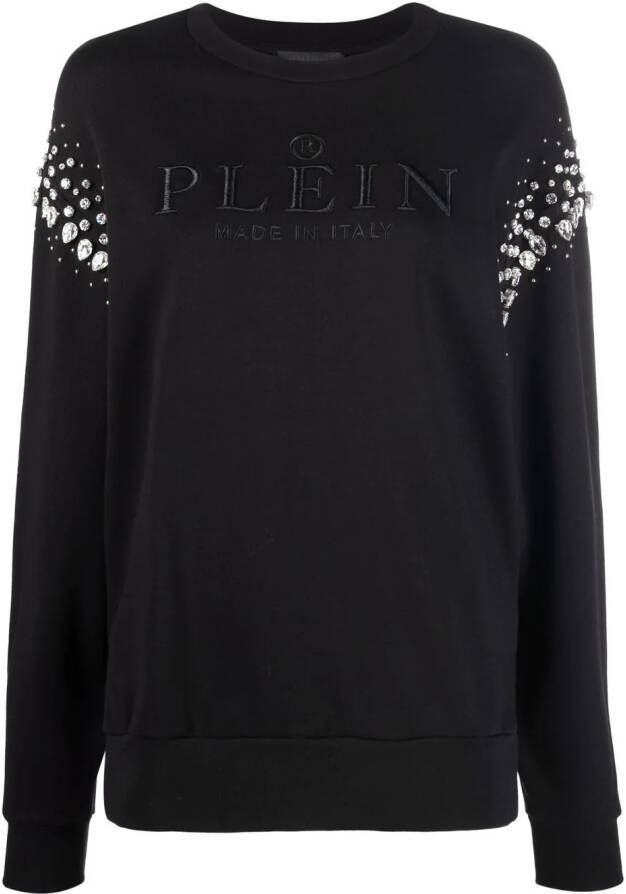 Philipp Plein Katoenen sweater Zwart