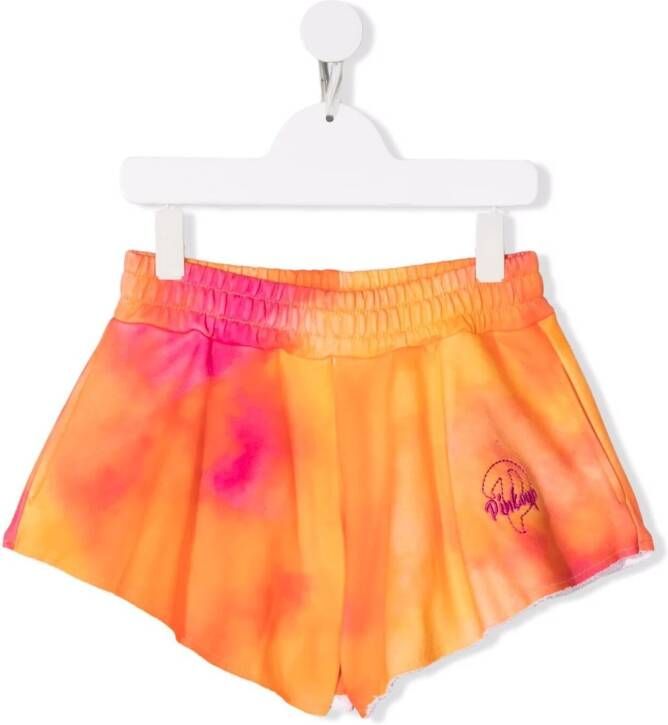 Pinko Kids Shorts met geborduurd logo Oranje