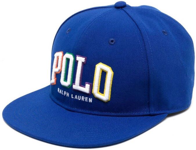 Polo Ralph Lauren Pet met logo-reliëf Blauw