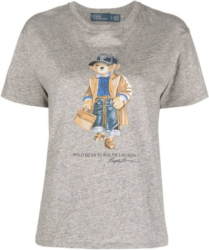 Polo Ralph Lauren T-shirt met print Grijs
