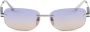 Prada Eyewear Zonnebril met rechthoekig montuur Zilver - Thumbnail 1
