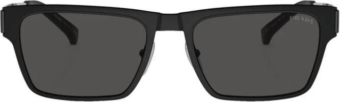Prada Eyewear Zonnebril met rechthoekig montuur Zwart