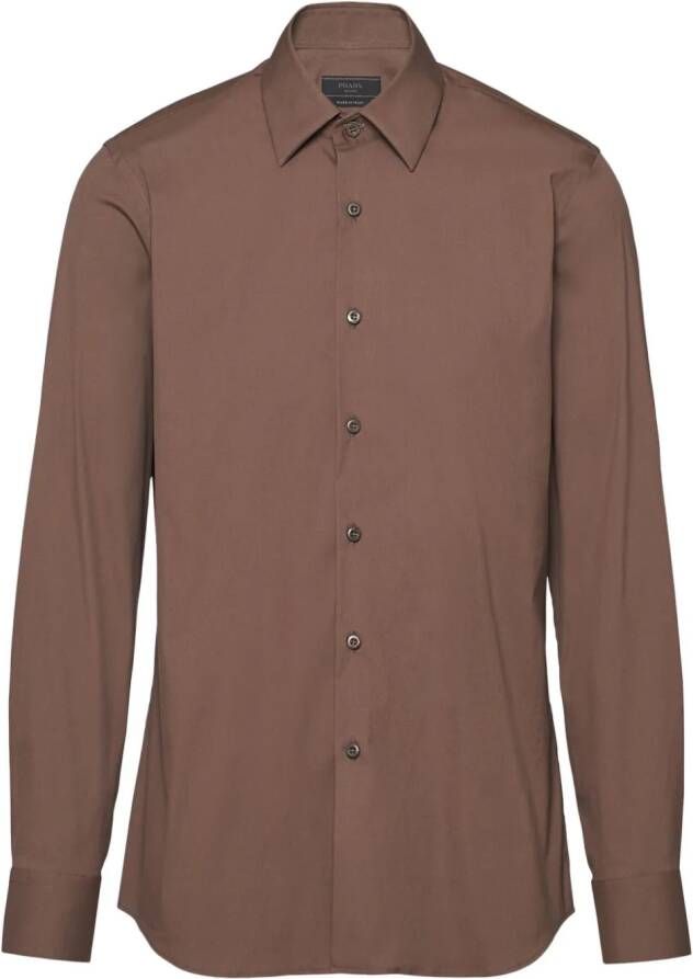 Prada Button-up overhemd Bruin