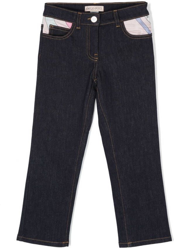 PUCCI Junior Slim-fit jeans Blauw