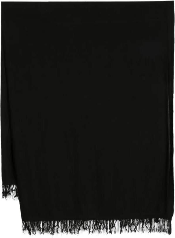 Rick Owens Sjaal met franje Zwart