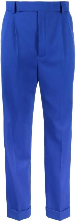 Saint Laurent Gabardine pantalon Blauw