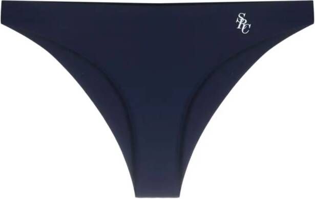 Sporty & Rich Triangel bikinitop Blauw