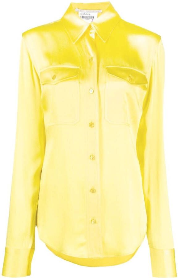 Stella McCartney Button-up blouse Geel