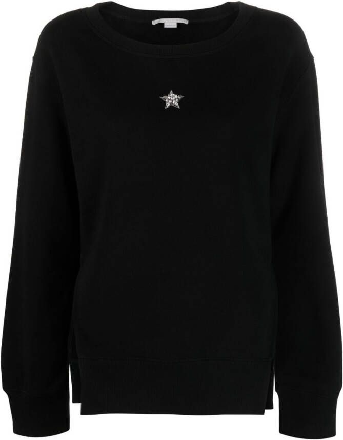Stella McCartney Sweater verfraaid met kristallen Zwart