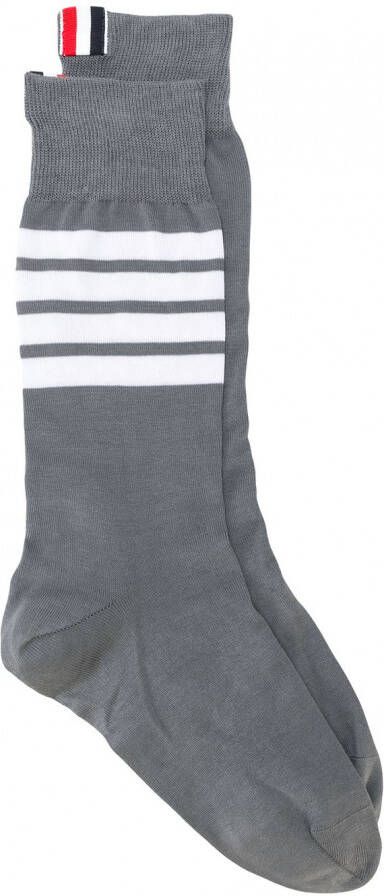 Thom Browne Lightweight Cotton Socks Grijs